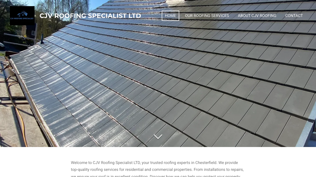 CJV ROOFING SPECIALIST LTD website preview