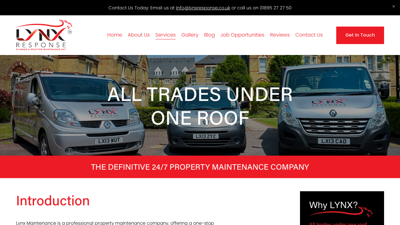 BUILDING SERVICES AND MAINTENANCE LTD website preview