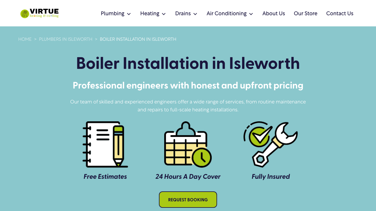 BOILERS, KITCHENS AND BATHROOMS LIMITED website preview