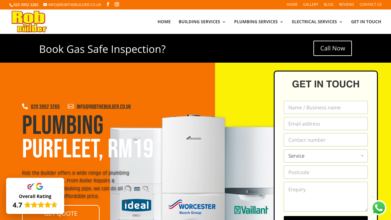 BUILDERS & PLUMBERS LIMITED website preview