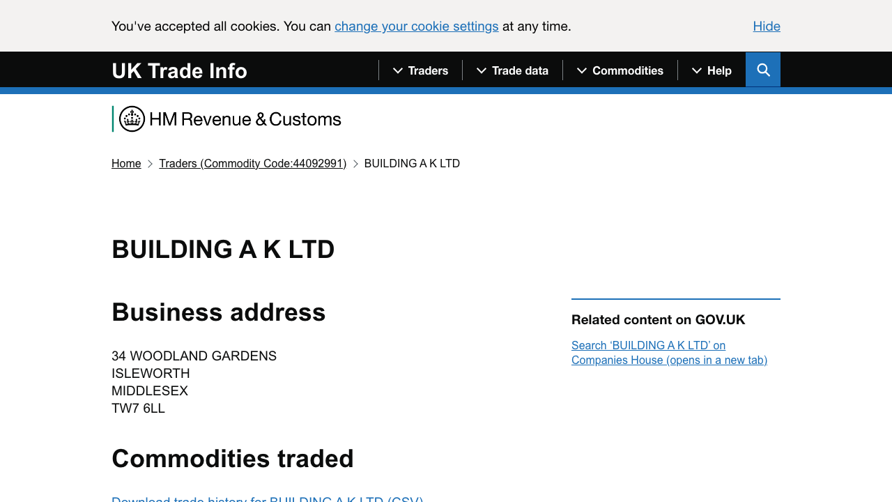 BUILDING AK LTD website preview
