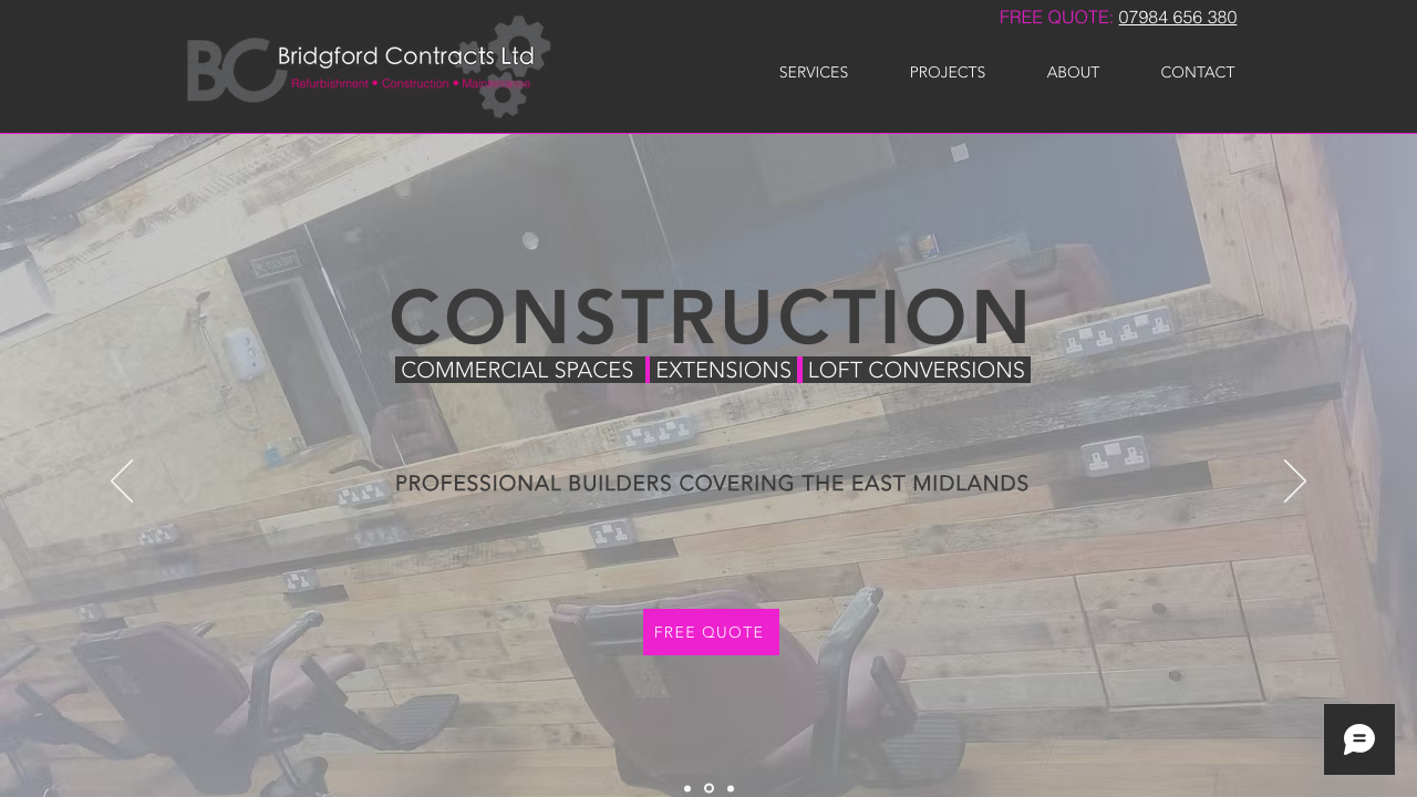 BRIDGFORD CONTRACTS LIMITED website preview