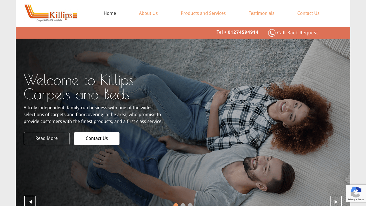 1 CLICK BEDS LTD website preview