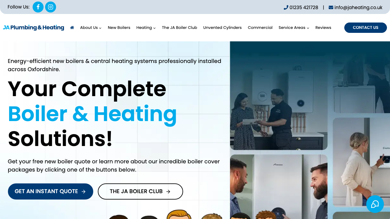 ANDREW JOB PLUMBING & HEATING LIMITED website preview
