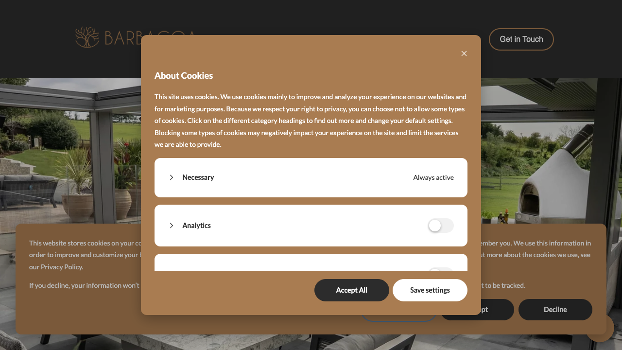 BARBACOA LTD website preview
