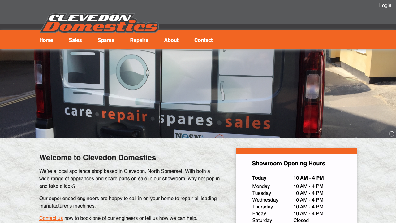 CLEVEDON ELECTRICAL LTD website preview