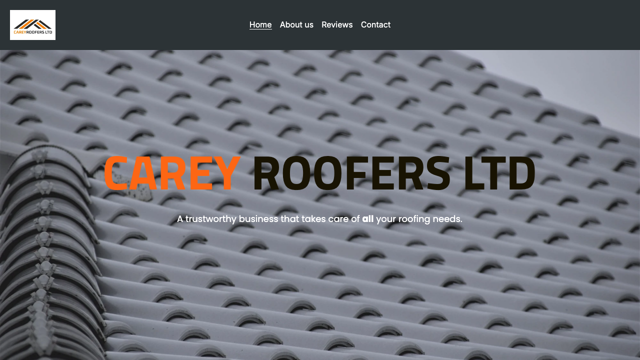 CAREY ROOFING LIMITED website preview
