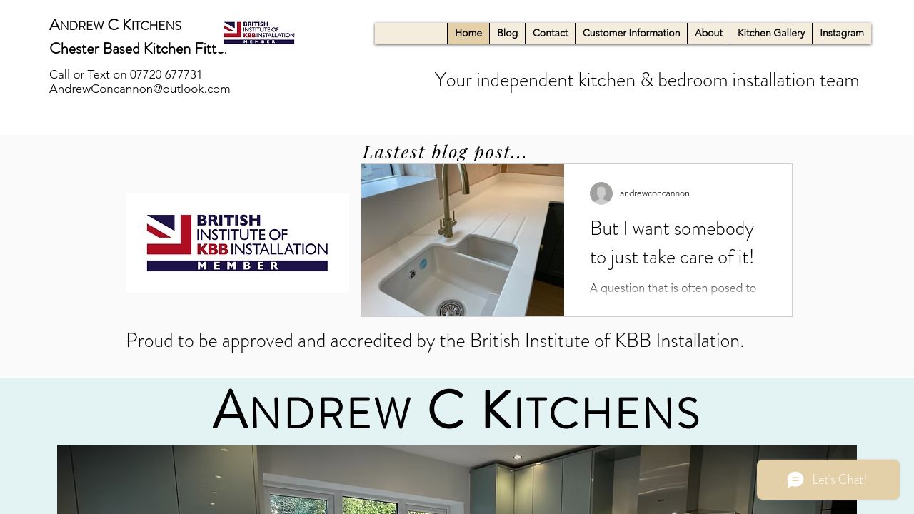 ANDREW C KITCHENS LTD website preview