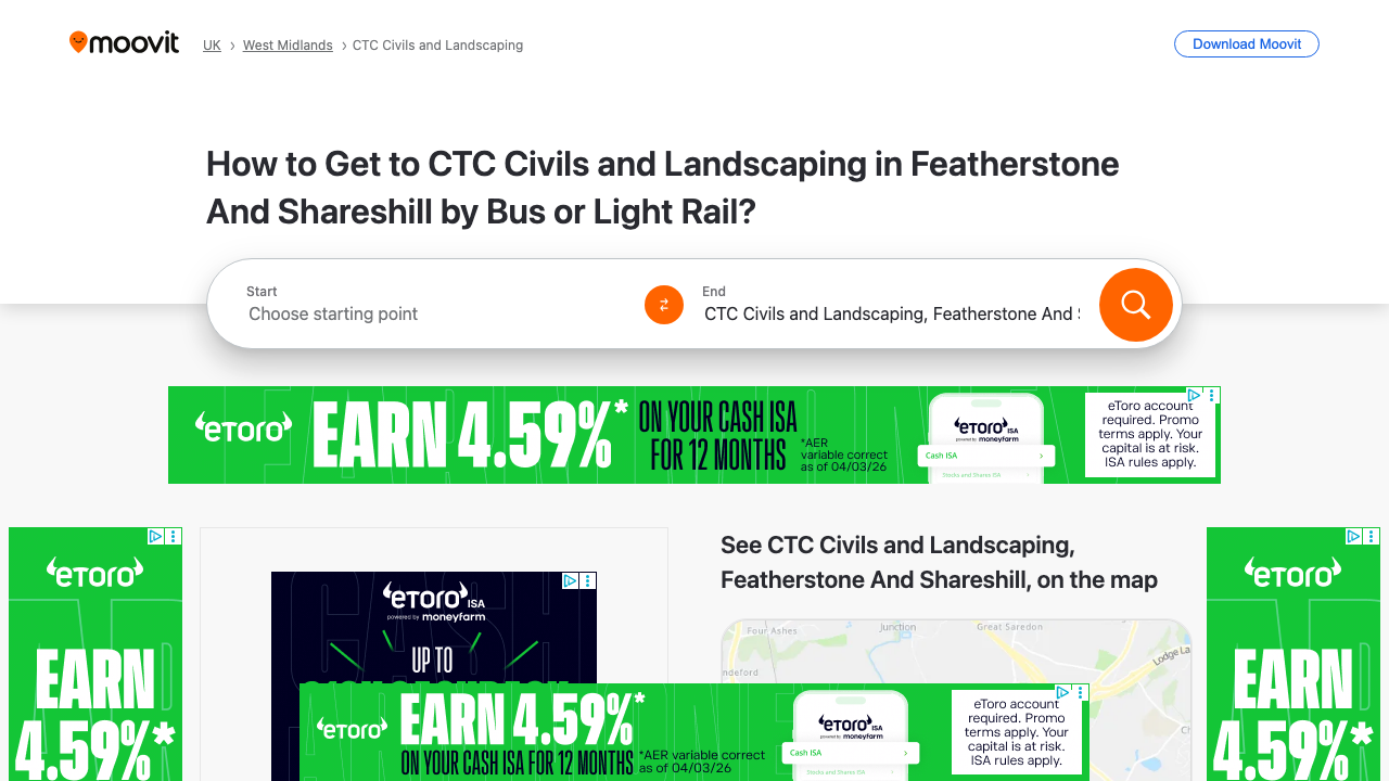 C.T.C CIVILS AND LANDSCAPING LTD website preview