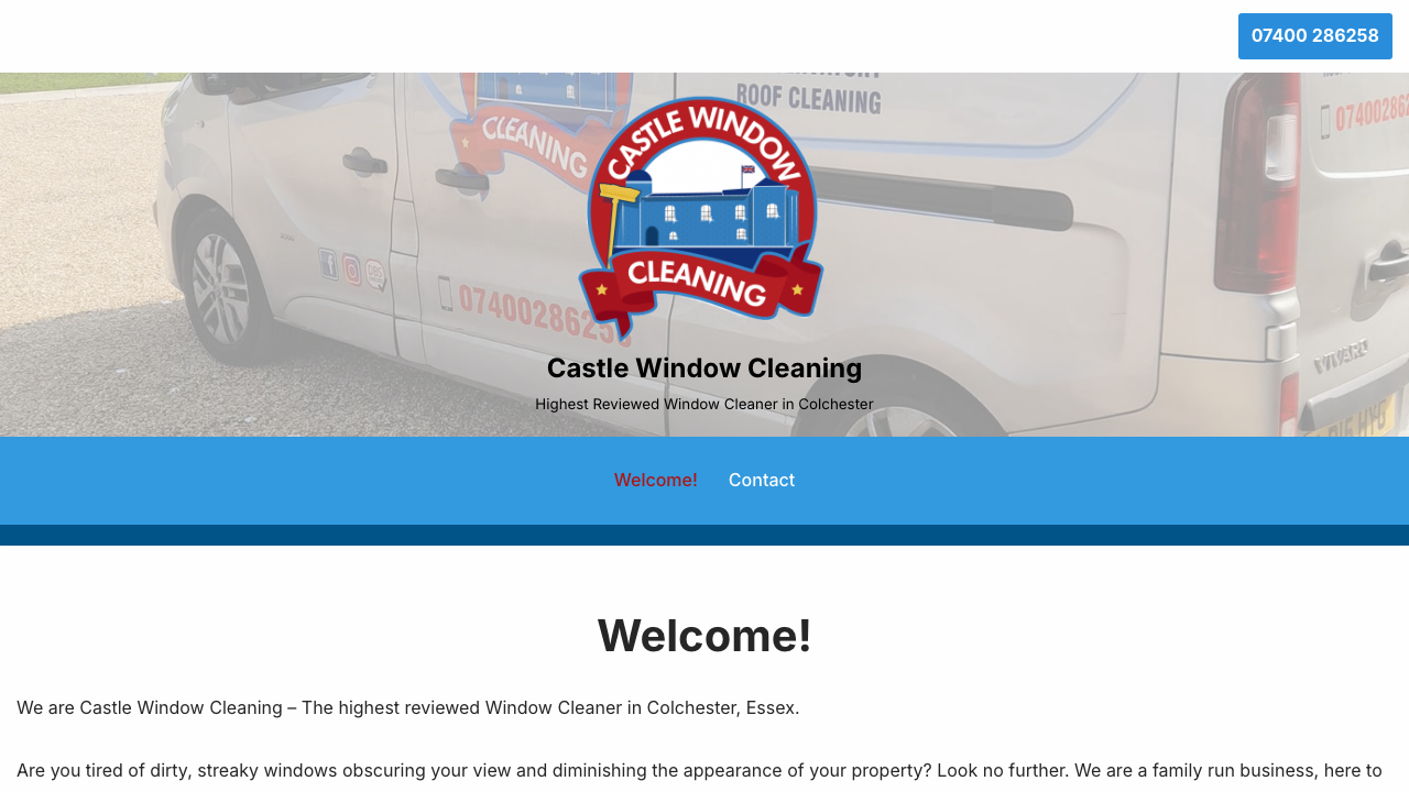 CASTLE WINDOW CLEANING LTD website preview