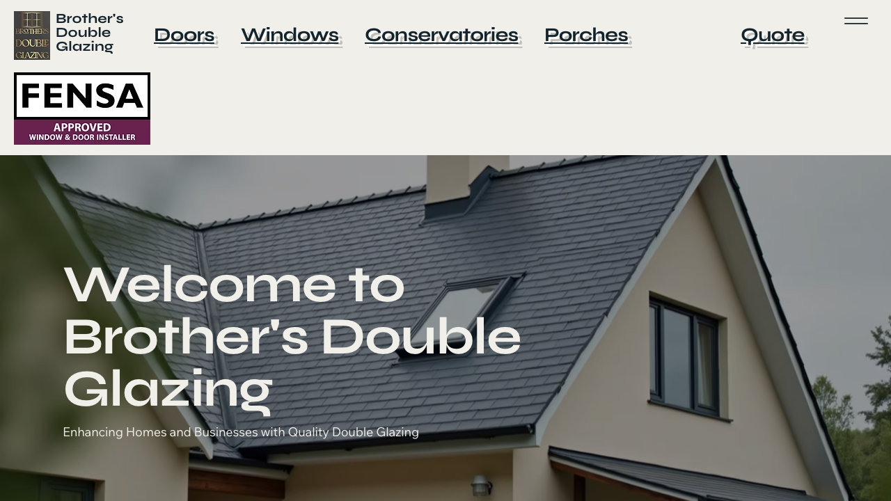 BROTHER'S DOUBLE GLAZING LTD website preview