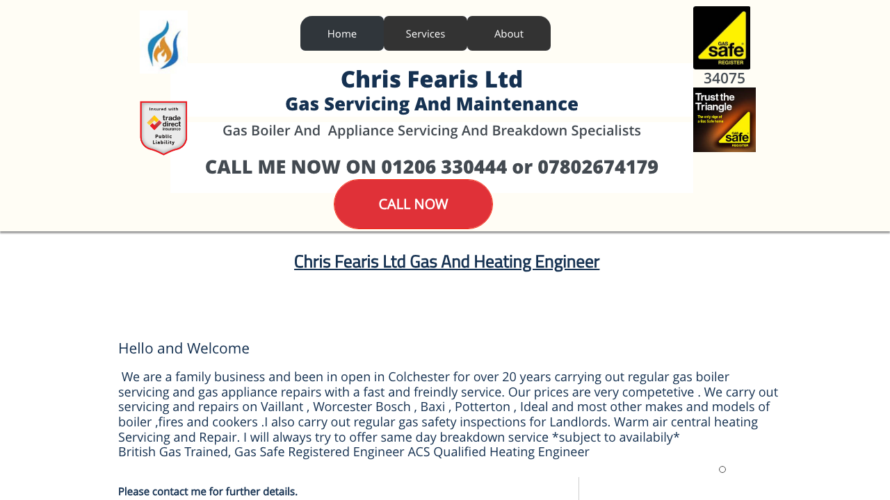 CHRIS FEARIS LIMITED website preview