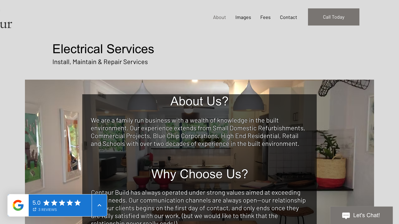 CENTAUR BUILD LTD website preview