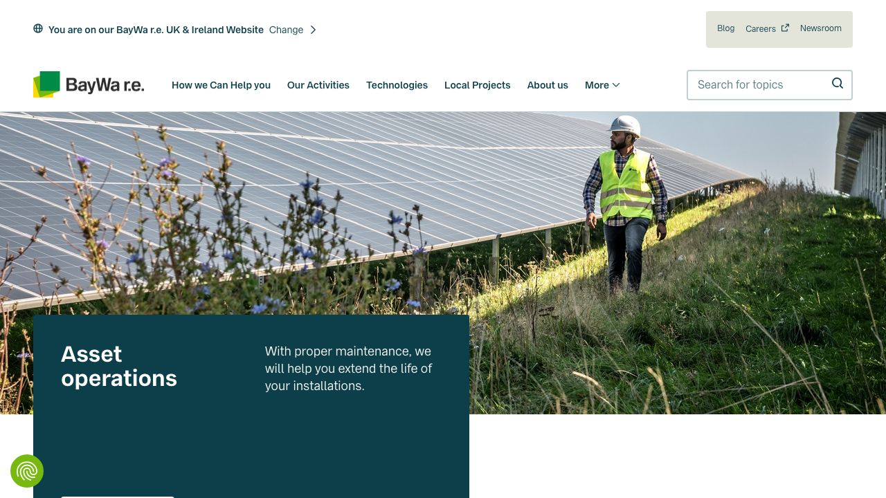 BAYWA R.E. UK LIMITED website preview