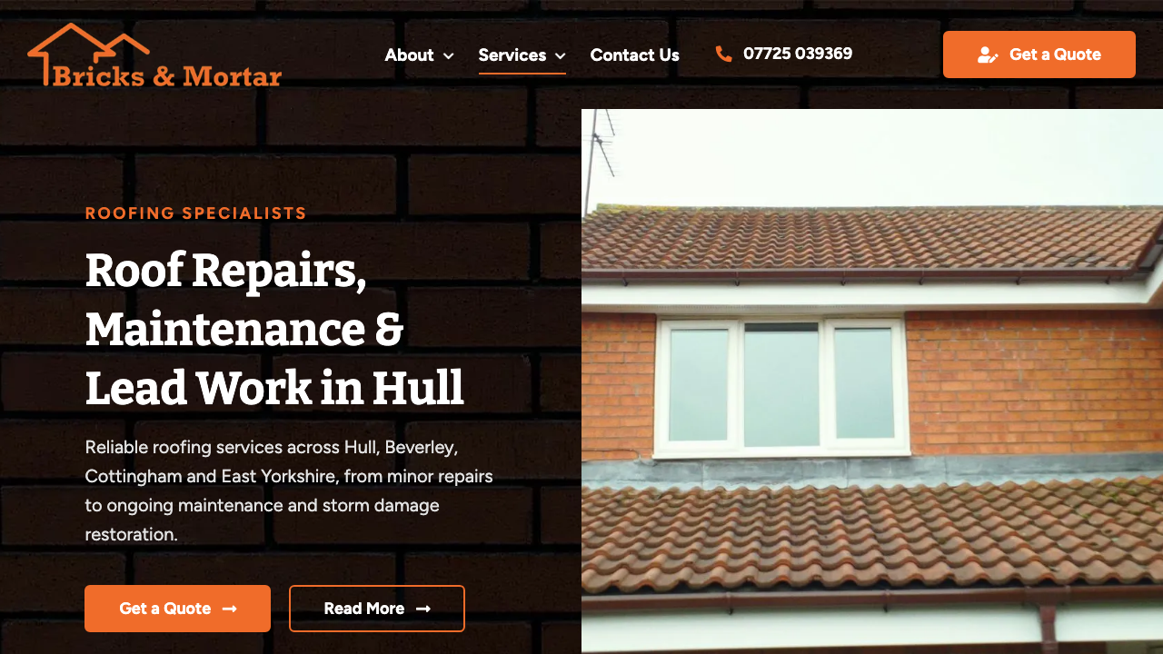 BRICKS N MORTAR PROPERTY MAINTENANCE LIMITED website preview