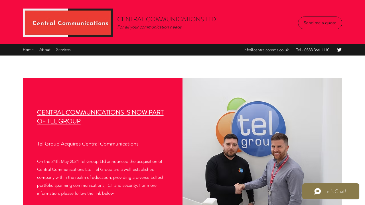 CENTRAL CABLING (SERVICES) LTD website preview