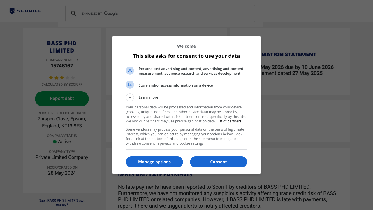 BASS PHD LIMITED website preview