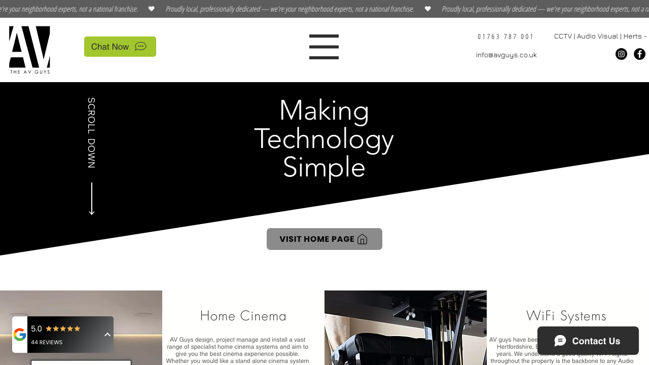 BESPOKE AV LTD website preview