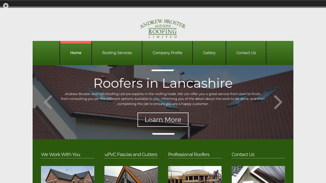 ANDREW BROSTER AND SONS ROOFING LIMITED website preview