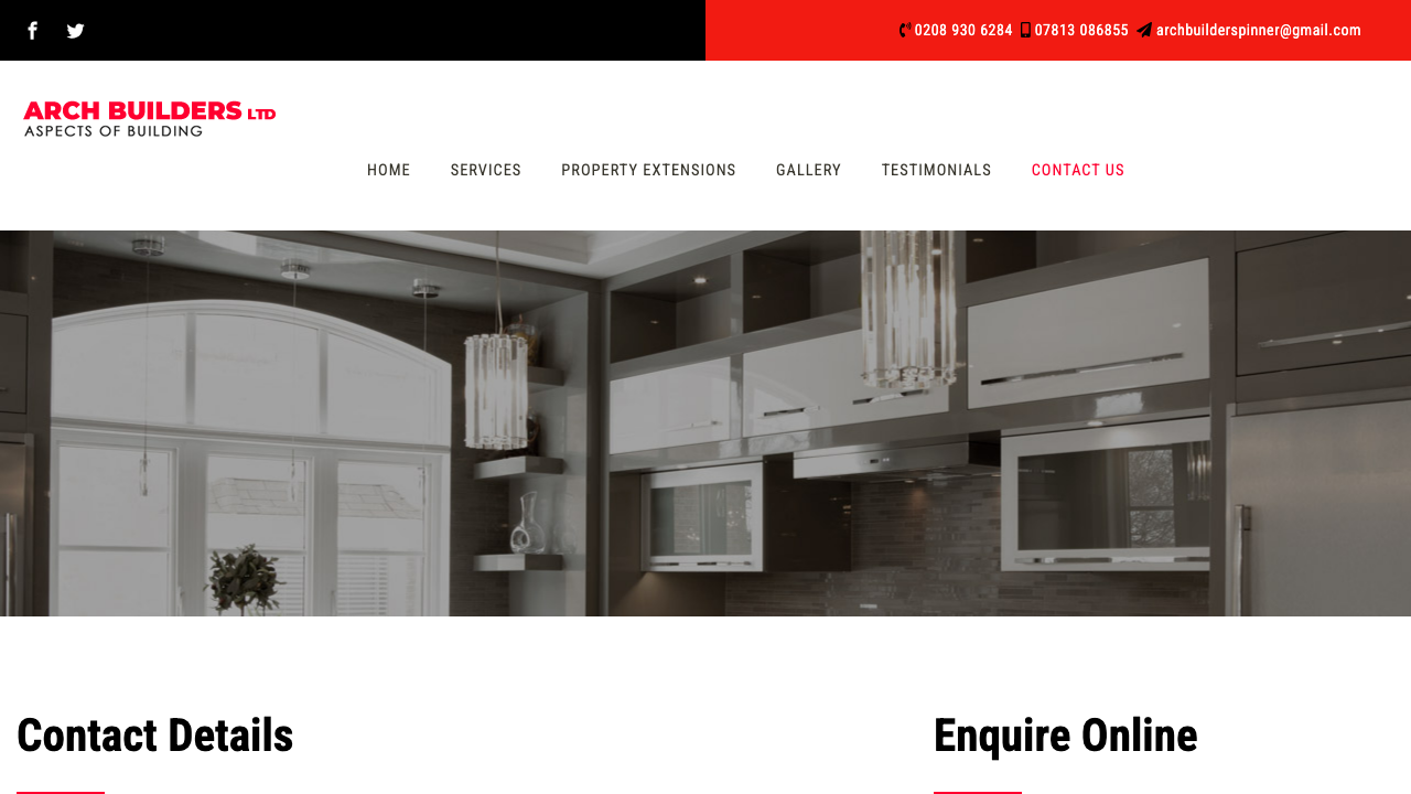 BLUE ARCH CONSTRUCTION LTD website preview