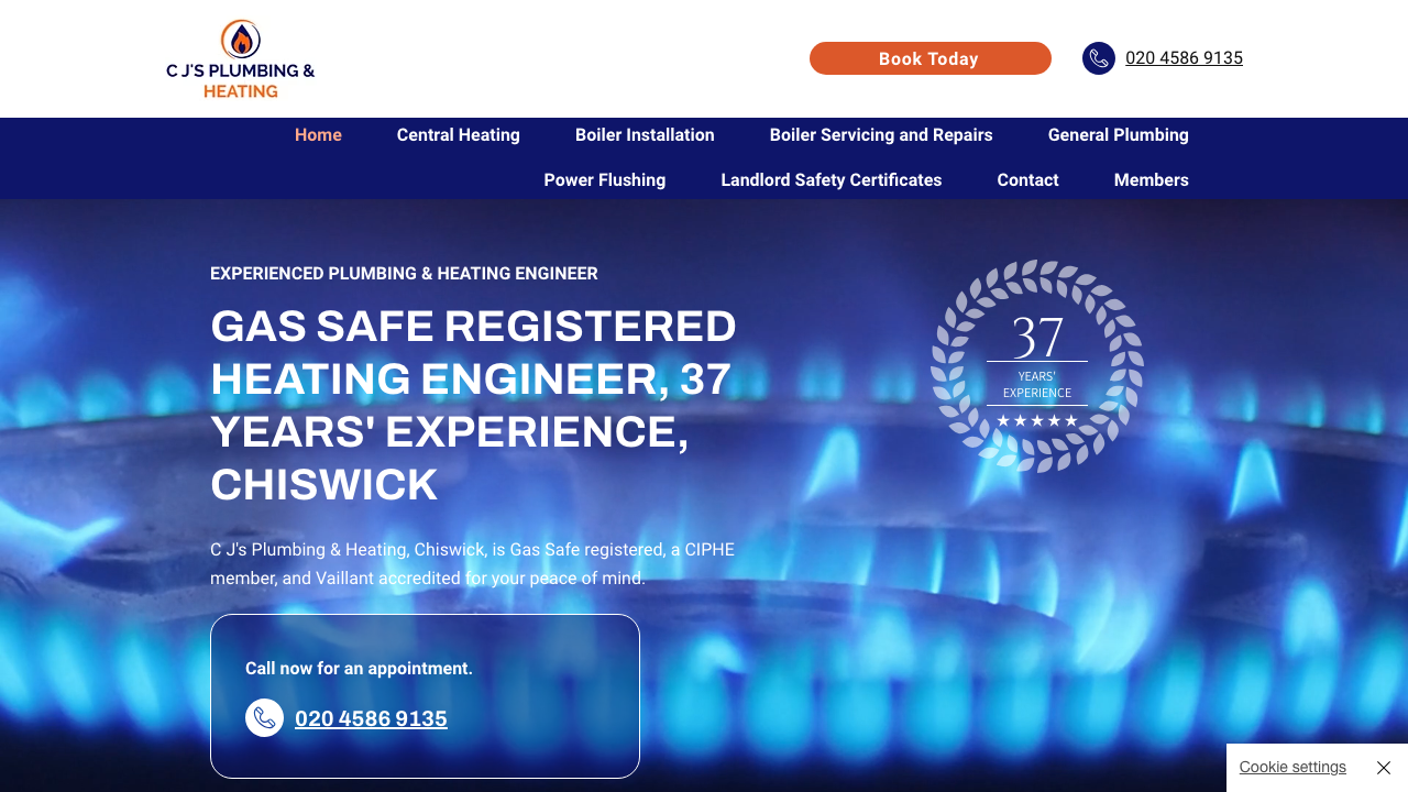 CJB GAS AND CENTRAL HEATING SERVICES LTD website preview