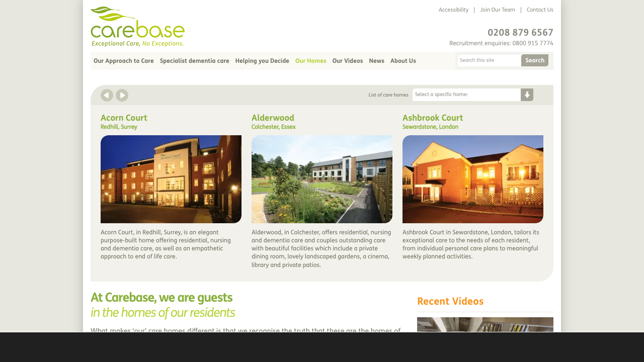 CAREBASE (HEMEL) LIMITED website preview