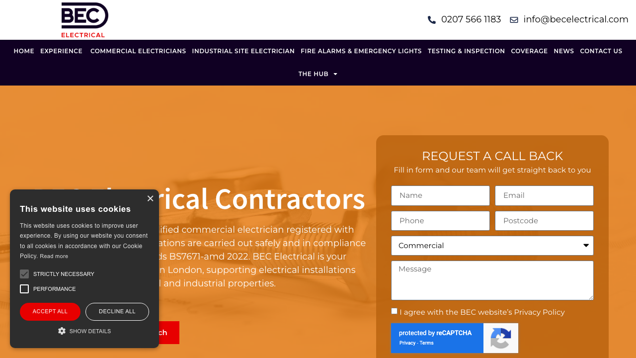 BEC MANCHESTER ELECTRICAL CONTRACTORS LIMITED website preview