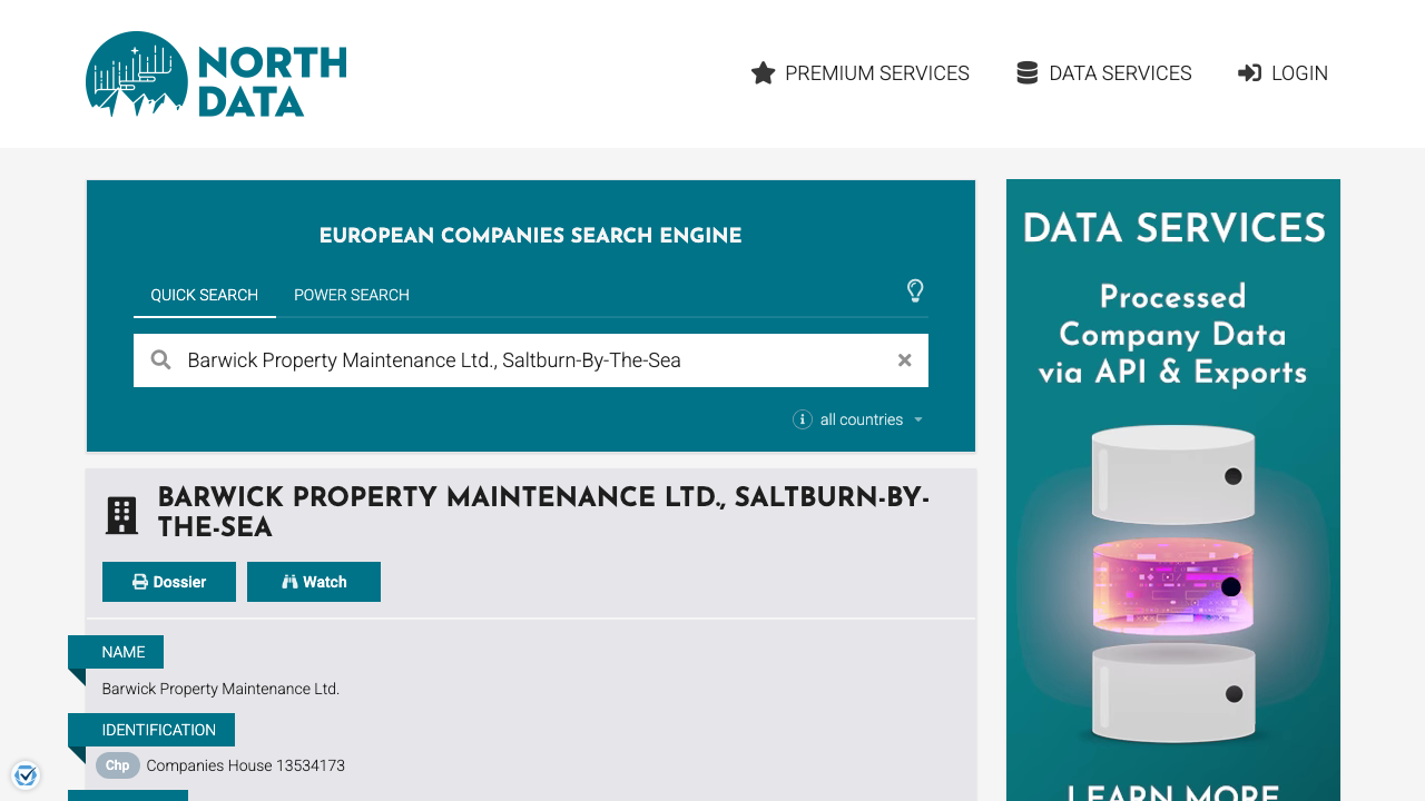 BARWICK PROPERTY MAINTENANCE LTD website preview