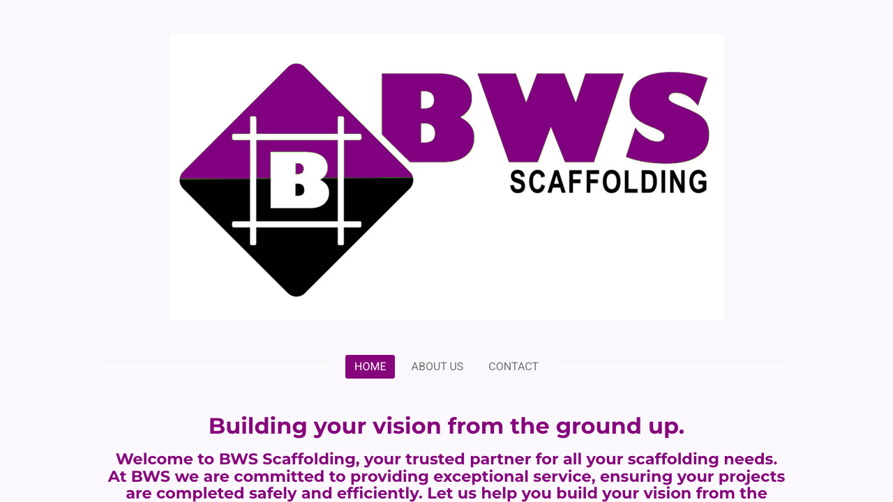 BWS SCAFFOLDING LTD website preview