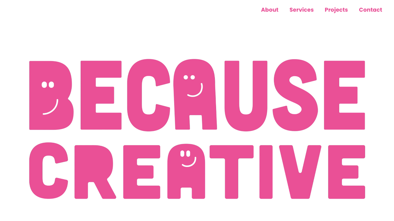 BECAUSE CREATIVE LTD website preview