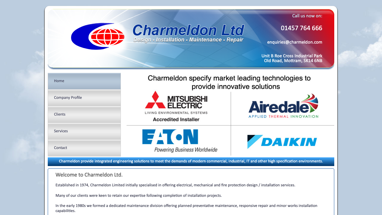 CHARMELDON LIMITED website preview