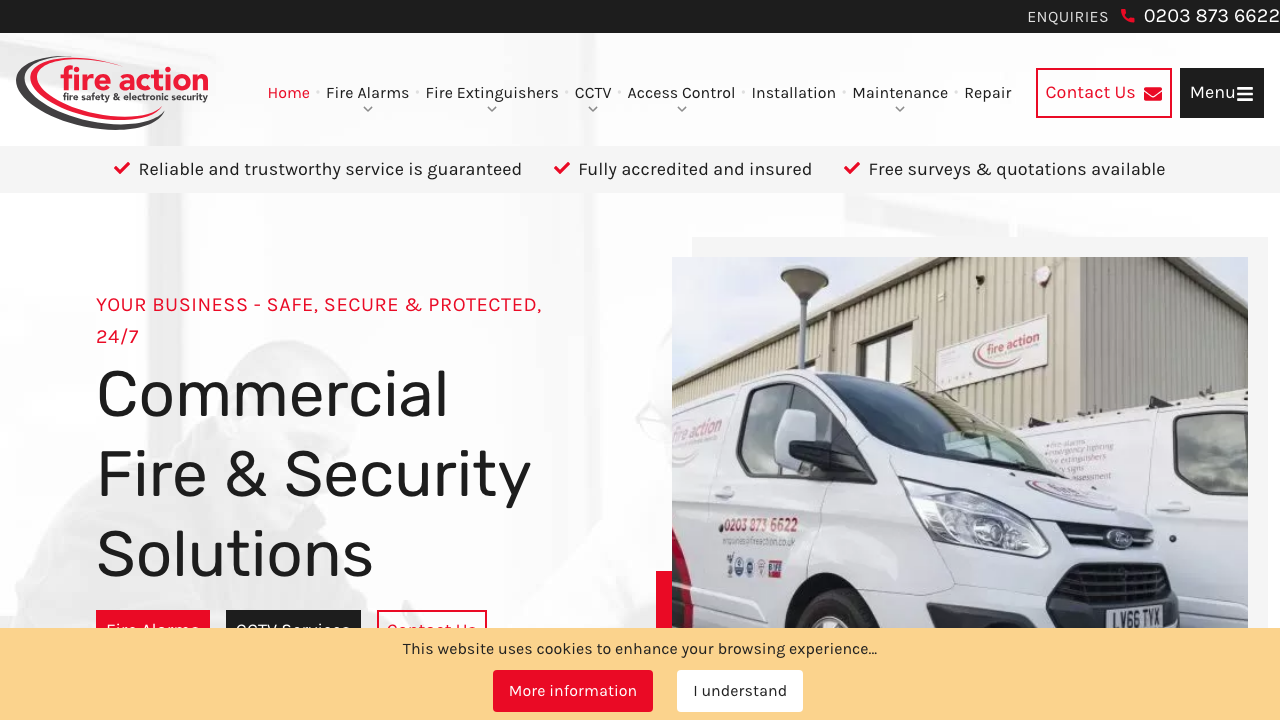 BRIDGE FIRE & ALARM SERVICES LIMITED website preview