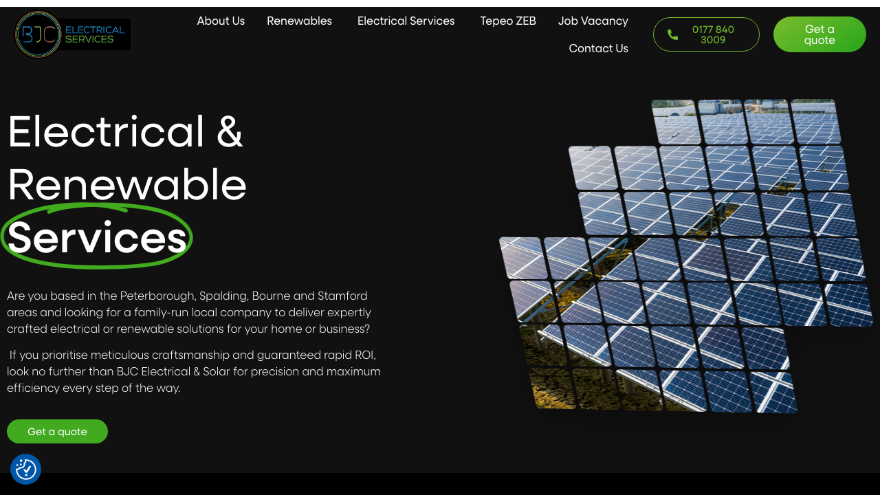 BJC ELECTRICAL LTD website preview