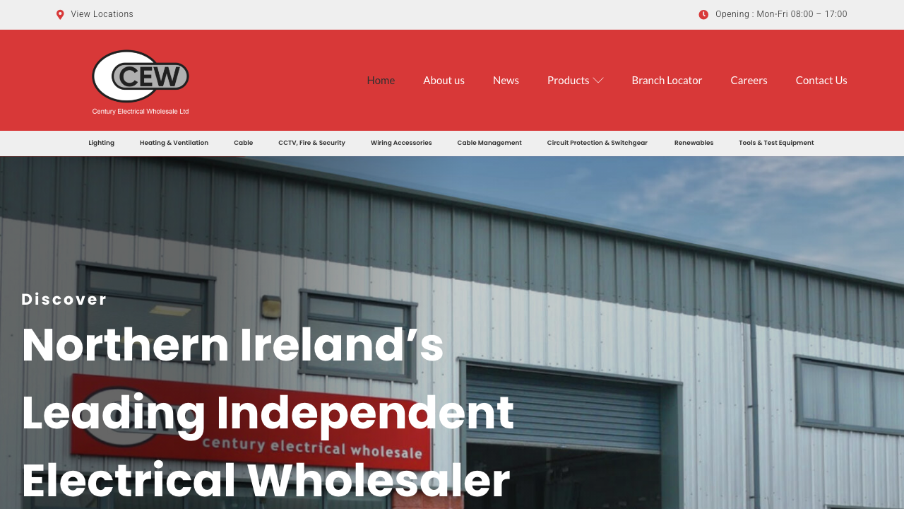 CEN ELECTRICAL LTD website preview
