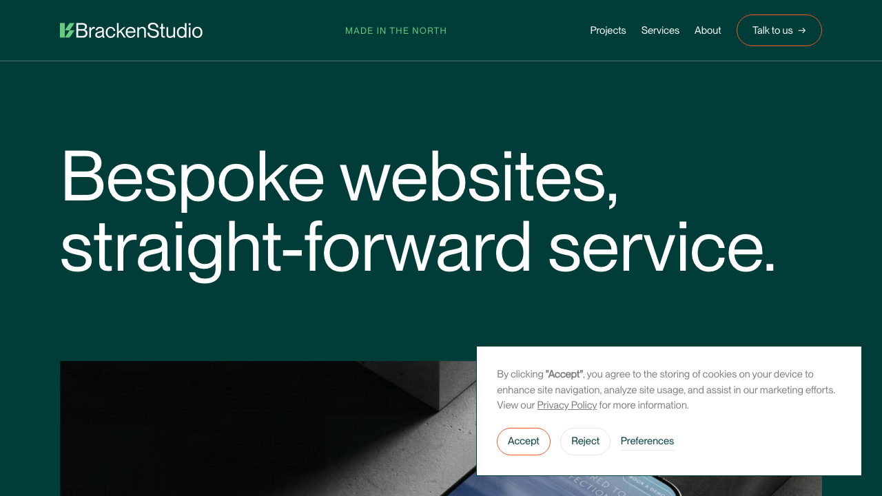 BRACKEN STUDIO LTD website preview