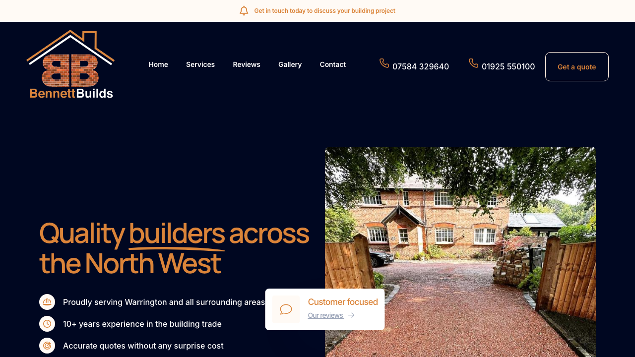 BENNETT BUILDS LTD website preview
