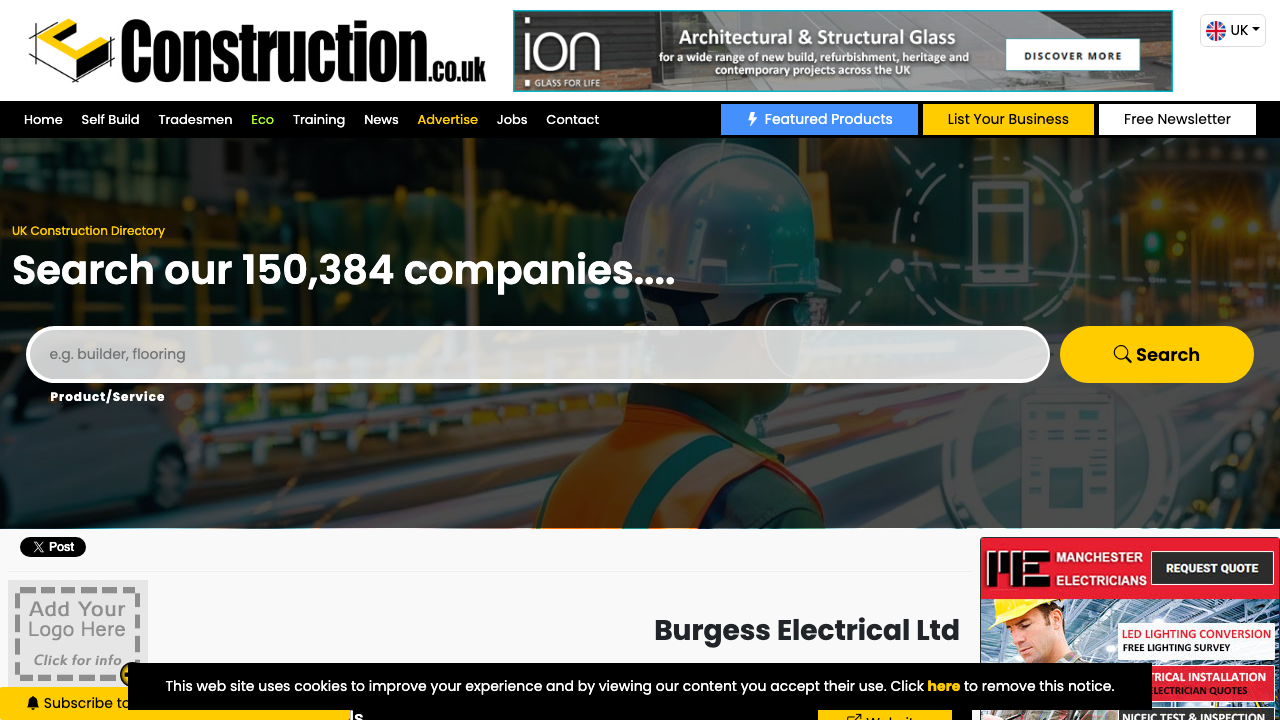 BURGESS ELECTRICAL LTD website preview