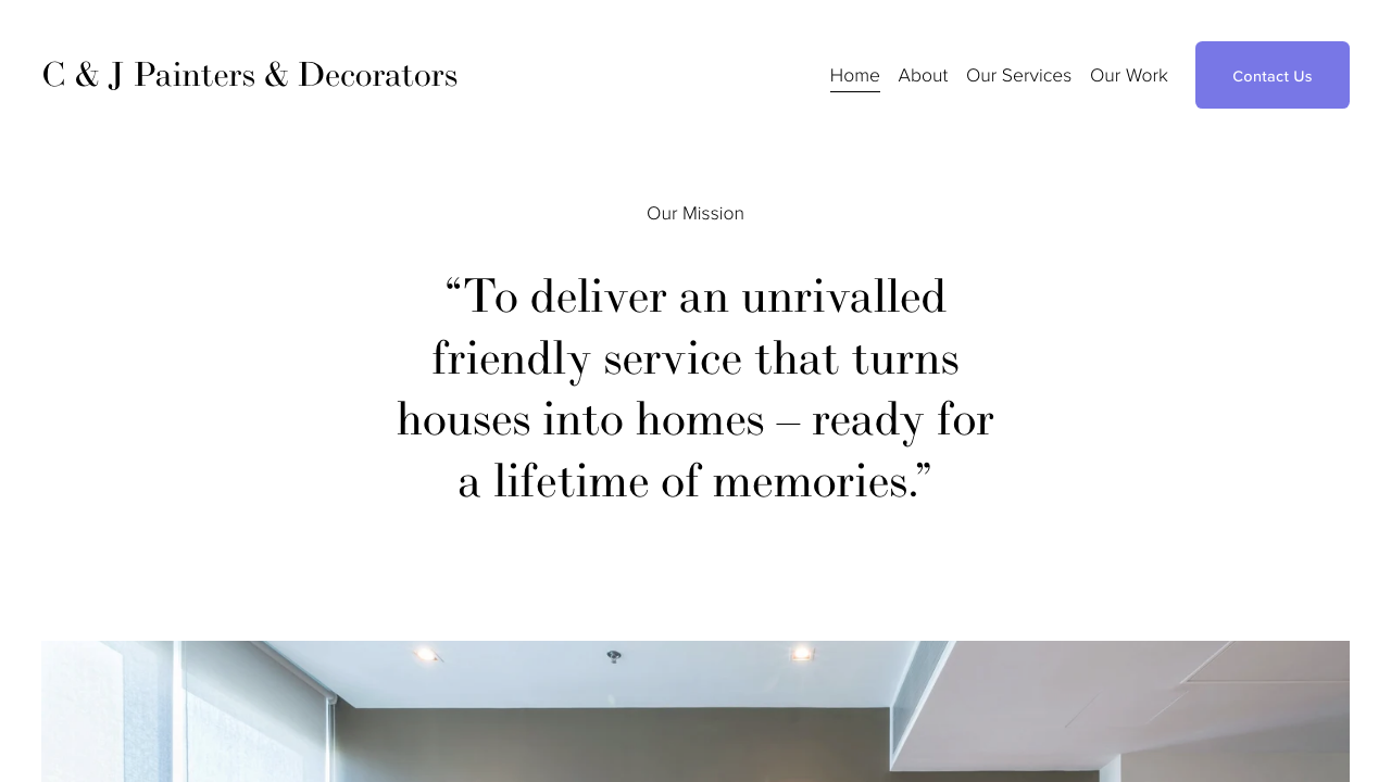 C&J DECORATORS LIMITED website preview