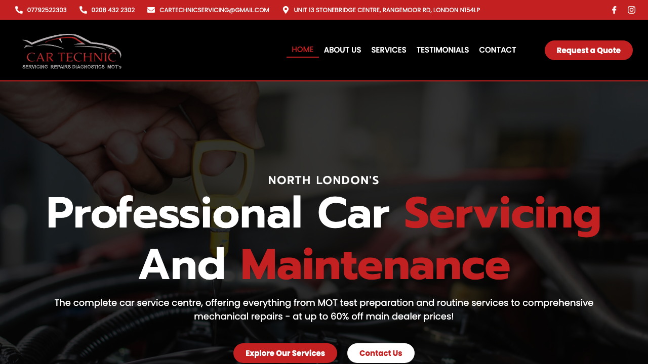 CAN TECHNIC LTD website preview