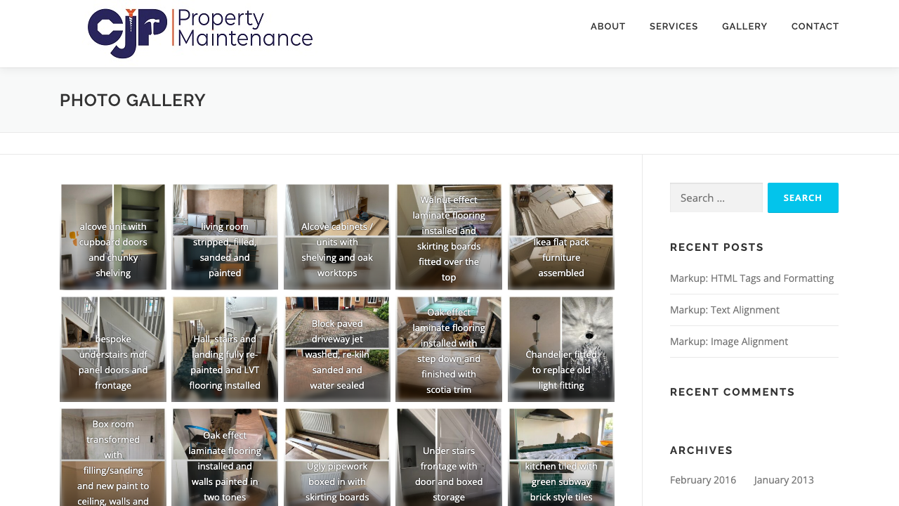 CJP PROPERTY MAINTENANCE LIMITED website preview