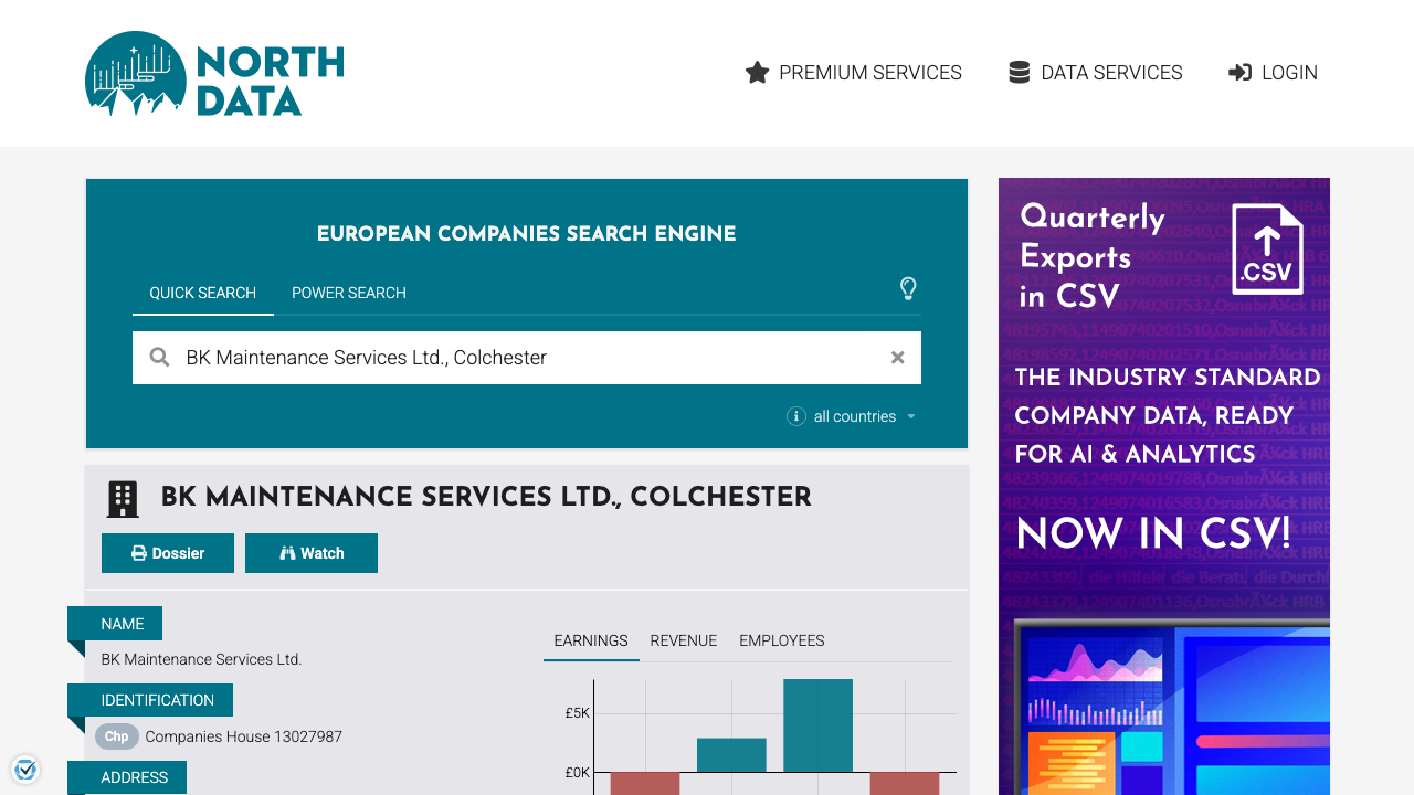 BK MAINTENANCE SERVICES LTD website preview