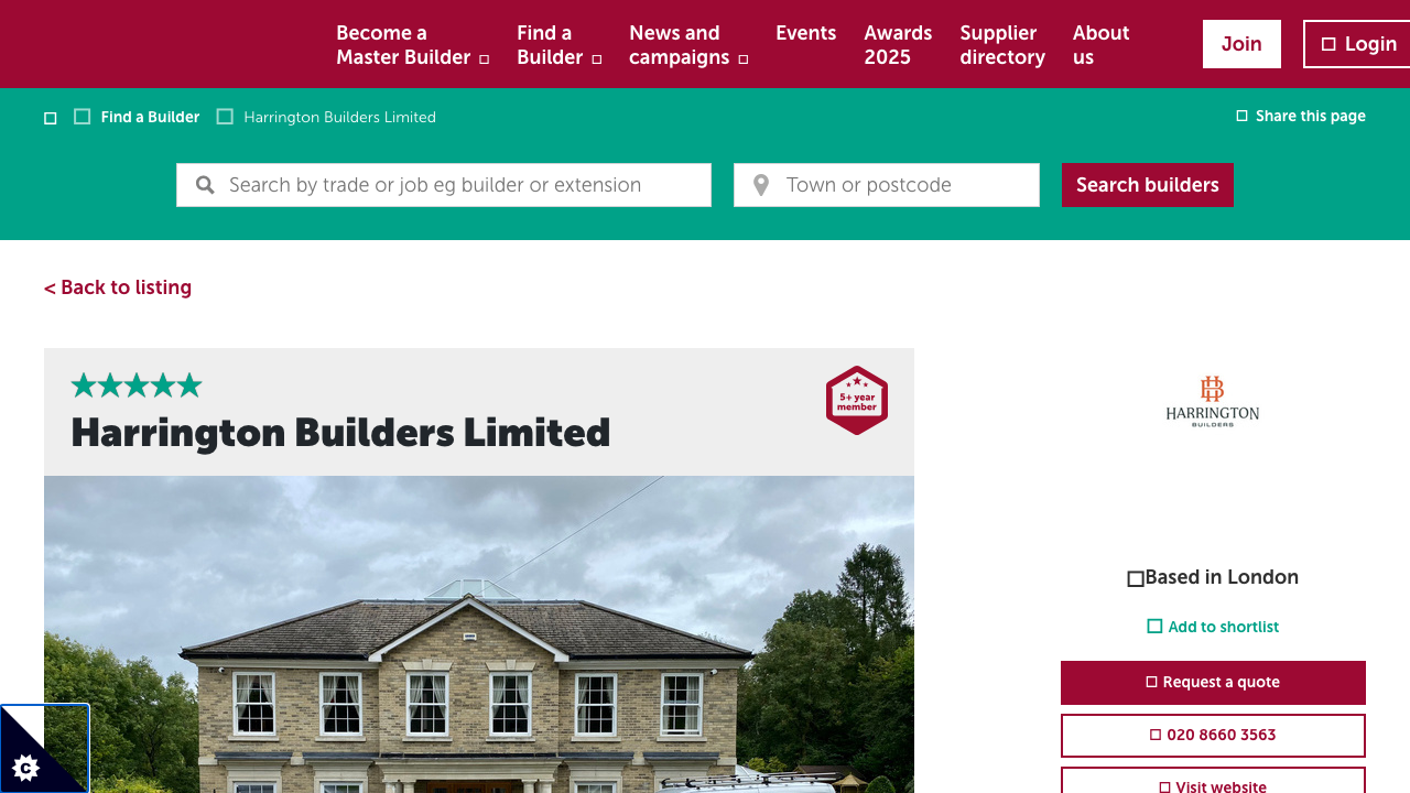 BUILDERS FOR QUALITY LTD website preview