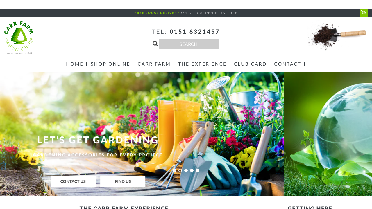 CARR FARM GARDEN CENTRE LIMITED website preview