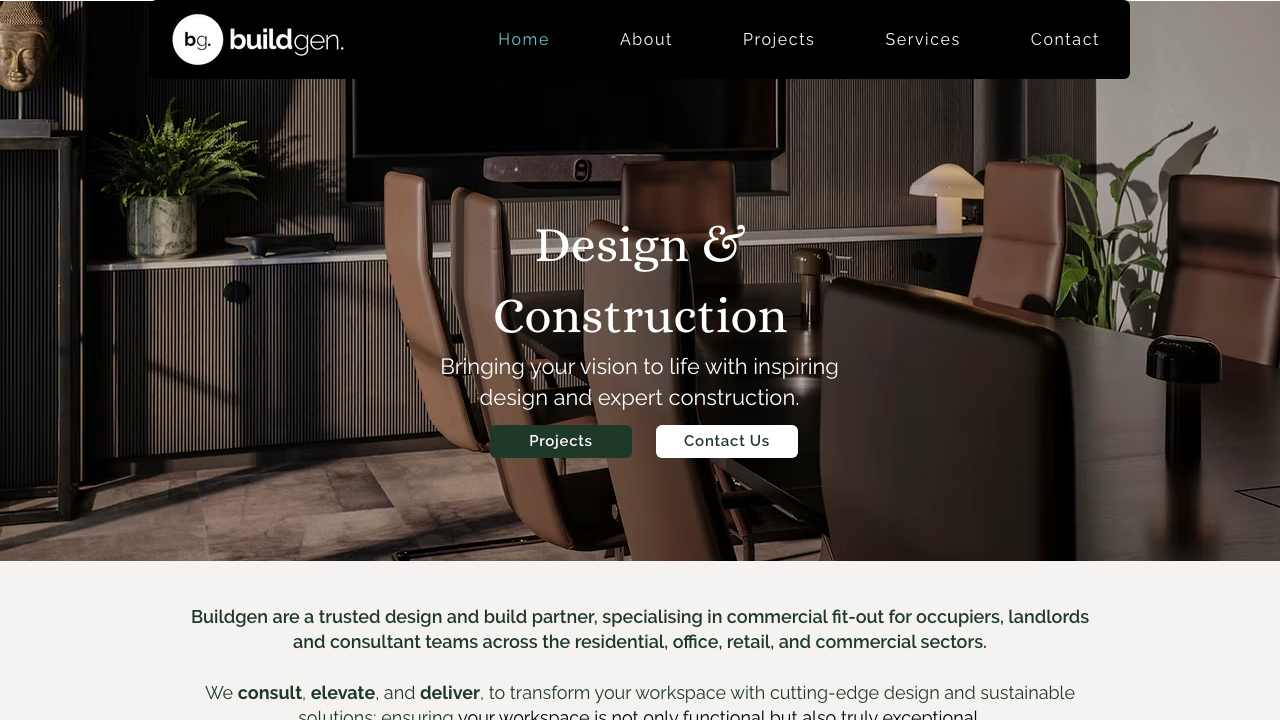 BUILDGEN BUILDING SERVICES LTD website preview