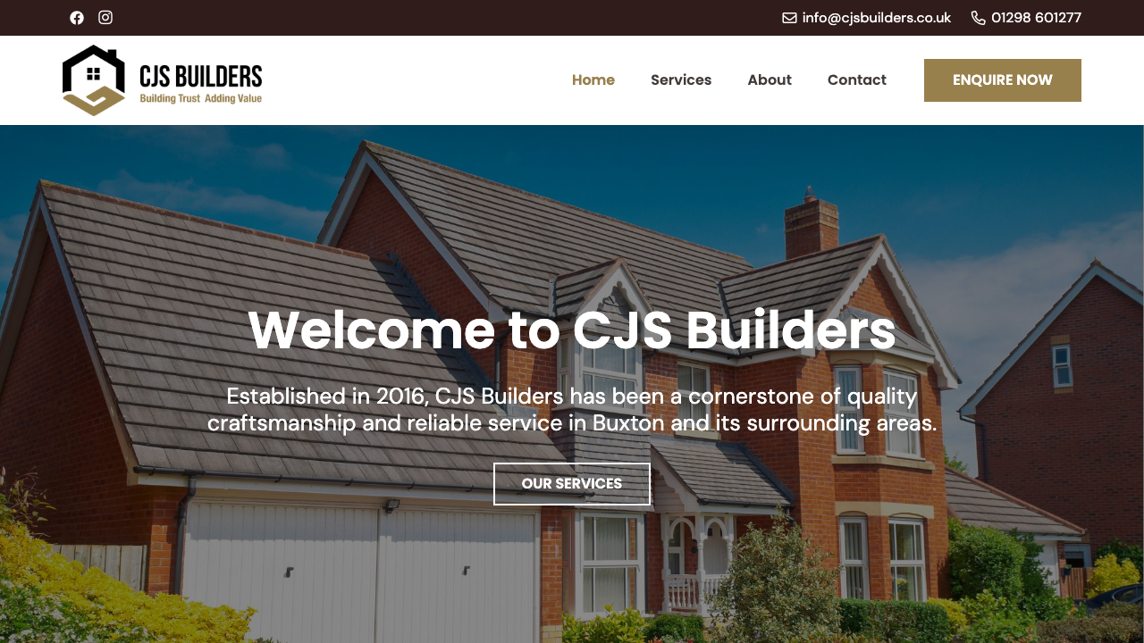 CJS BUILDERS BUXTON LIMITED website preview