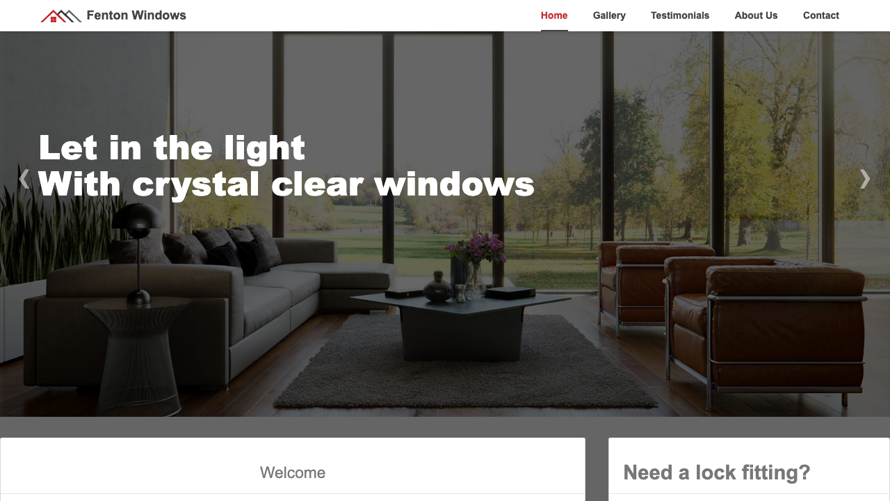 FENTON WINDOWS LTD website preview