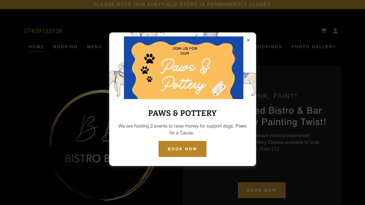 BISTRO BISQUE LTD website preview