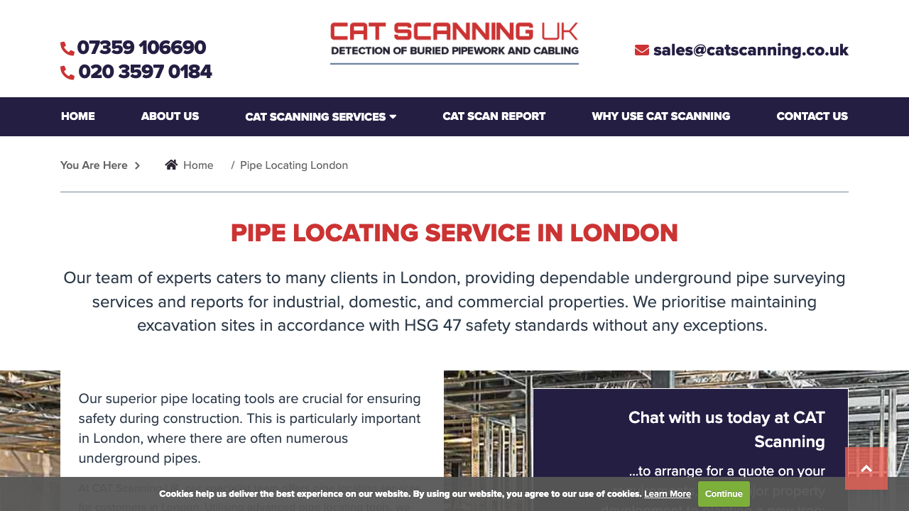 CAT PIPEWORK SERVICES LTD website preview