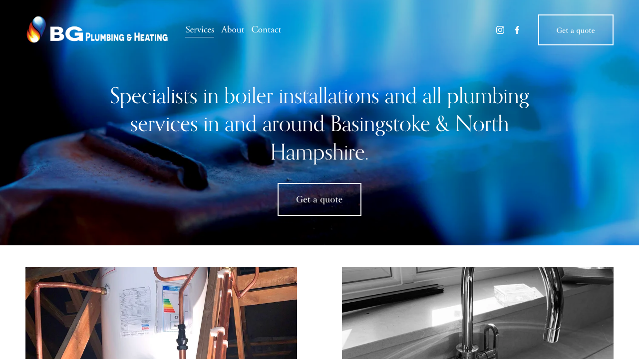 BG PLUMBING AND HEATING LTD website preview