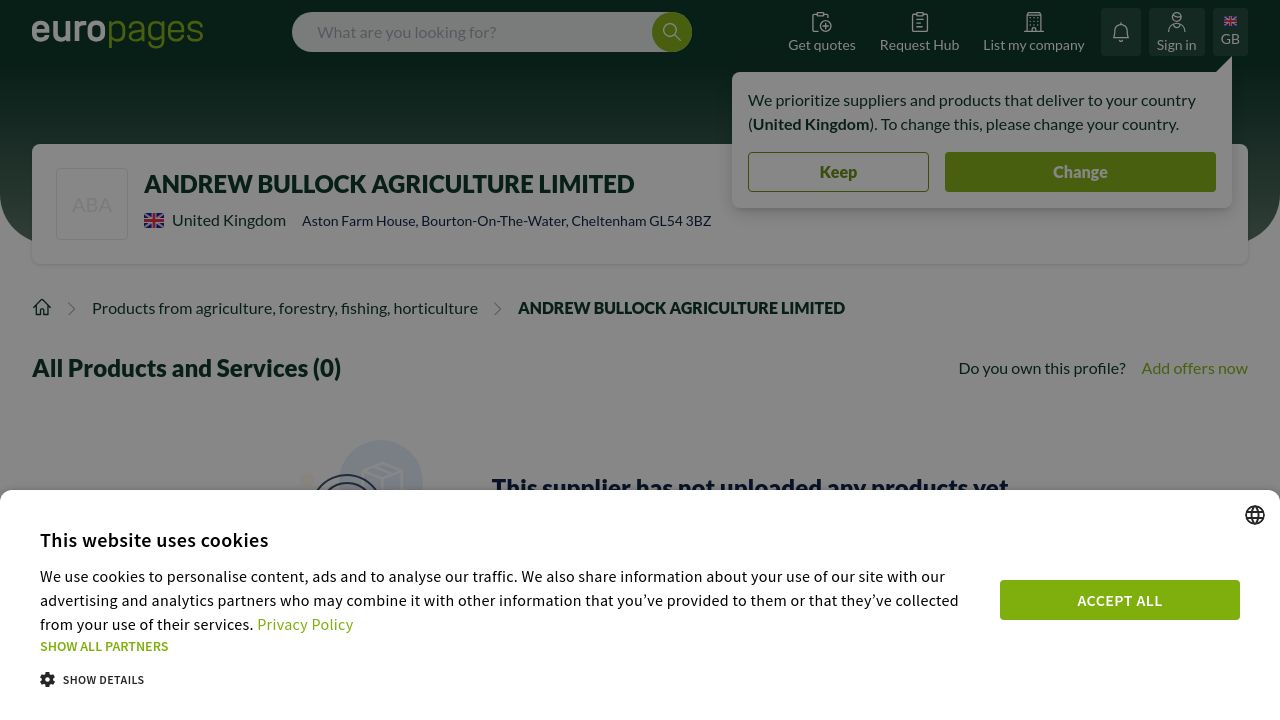 ANDREW BULLOCK AGRICULTURE LIMITED website preview
